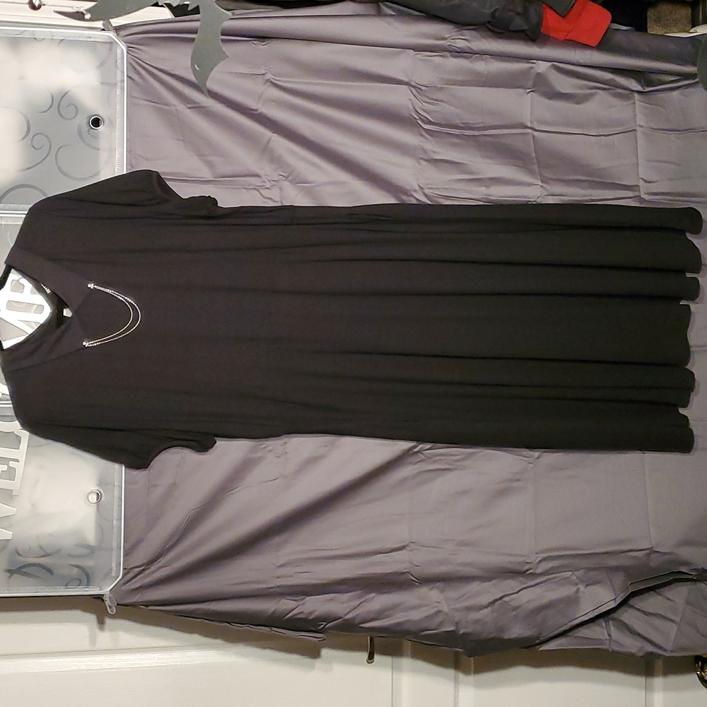 Hot Topic Black Skull Chains Midi Dress Plus Size 3